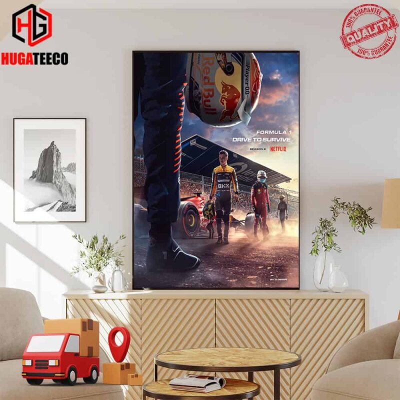 Formula 1 Drive To Survive Season 6 On Netflix Tl Design Poster Canvas