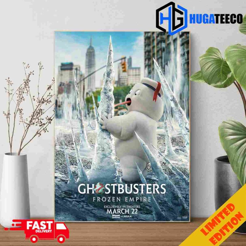Ghostbusters Frozen Empire Exckusively In Theaters March 22 Poster Canvas