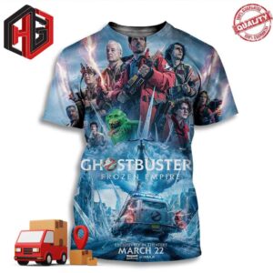 Ghostbusters Frozen Empire on the Big Screen Exclusive Premiere March 22 2024  3D T-Shirt