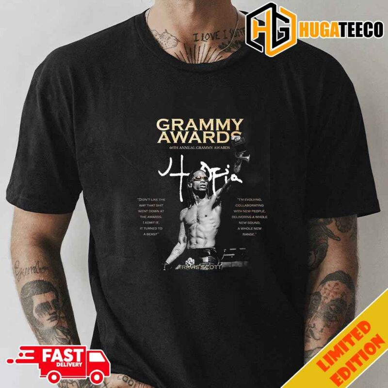 Grammy Award 66th Annual Grammy Awards UTOPIA Travis Scott T-Shirt