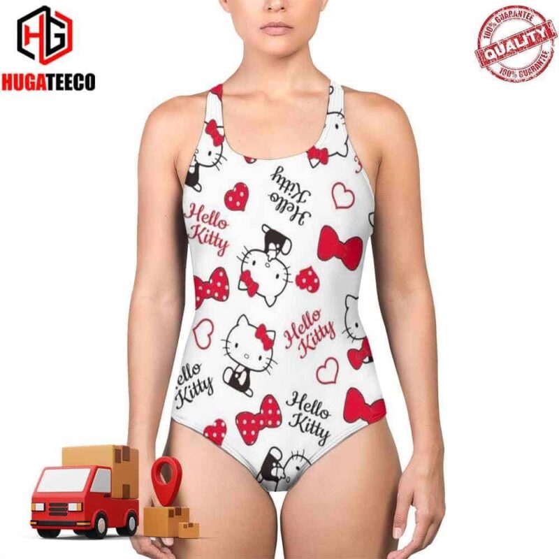 Hello Kitty Kitty White Kawaii Swimsuit Bikini Summer Collections 2024
