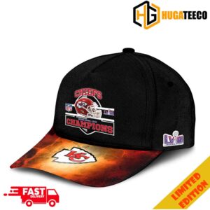 Helmet Logo Kansas City Chiefs Super Bowl LVIII Season 2023-2024 Champions Classic Hat-Cap Snapback