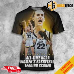 History For Caitlin Clark All-Time NCAA Women’s Basketball Leading Scorer 3D T-Shirt