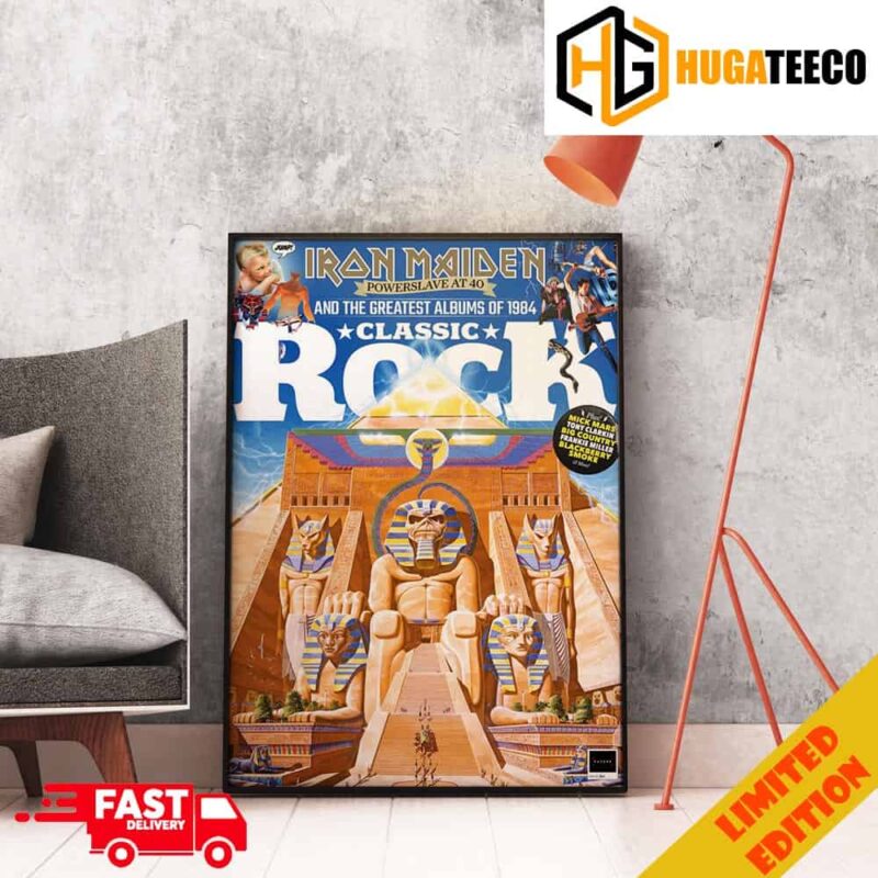 Iron Maiden Powerslave At 40 And The Greatest Albums Of 1984 Classic Rock Poster Canvas Home Decor