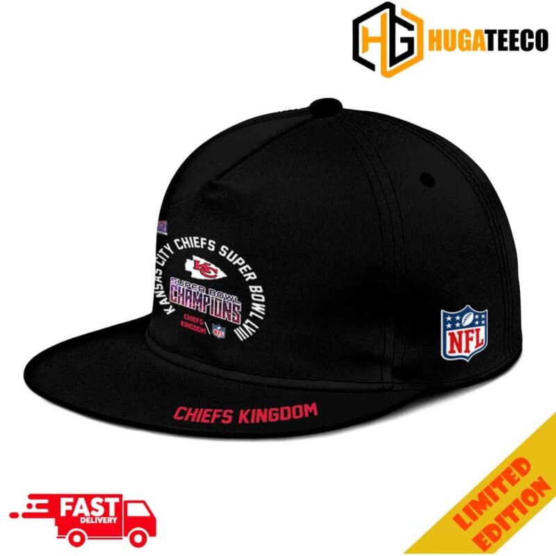 Kansas CIty Chiefs Super Bowl LVIII 2023-2024 Champions NFL Playoffs Winners Merchandise Hat-Cap Snapback