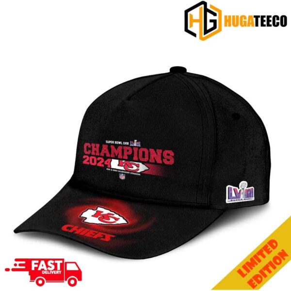 Kansas City Chiefs Super Bowl LVIII 2023-2024 Champions Logo NFL Playoffs Hat-Cap Snapback