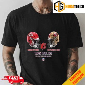Kansas City Chiefs vs San Francisco 49ers Super Bowl LVIII Season 2023-2024 Feb 11 Allegiant Stadium NFL Playoffs Merchandise T-Shirt