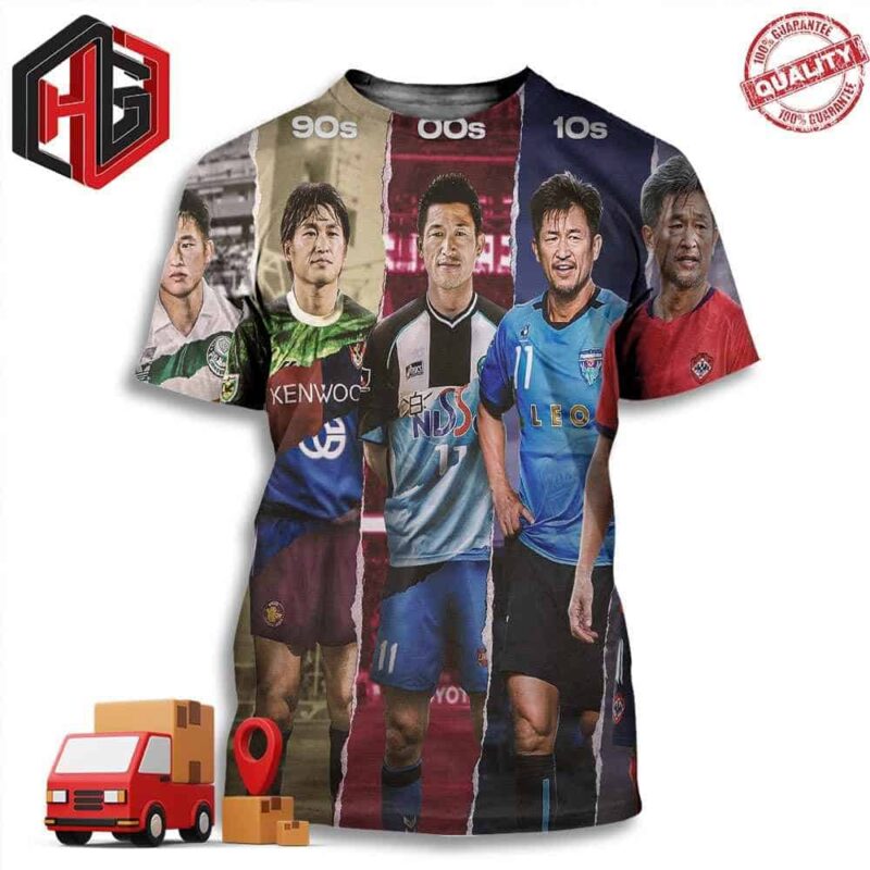 Kazuyoshi Miura’s Professional Career Through The Years 3D T-Shirt