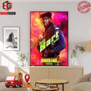 Kevin Hart As Roland Researching Spiders Borderlands Movie Chaos Love Company 2024 Coming Soon Home Decor Poster Canvas