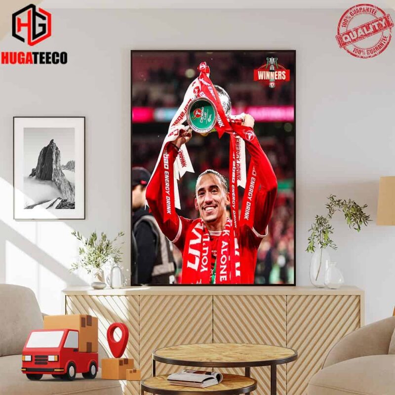 Kostas Tsimikas – The Greek Scouser Triumphs With Liverpool FC And The Championship Carabao Cup Poster Canvas