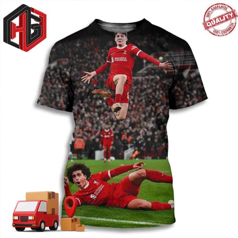 Lewis Koumas And Jayden Danns Liverpool FC – Two Players Aged 18 Or Younger Have Scored In The Same Senior Game 3D T-Shirt