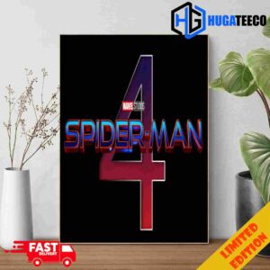 Logo Spider-Man 4 Marvel Studio And Sony Poster Canvas