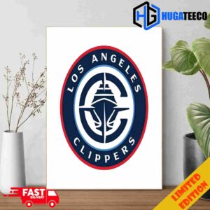 Los Angeles Clippers Big Logo Poster Canvas