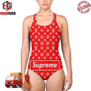 Louis Vuitton X Supreme Box Logo  Swimsuit Bikini Summer Collections