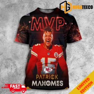 MVP Patrick Mahomes Kansas City Chiefs Is Super Bowl LVIII Champions NFL Playoffs 2023-2024 3D T-Shirt