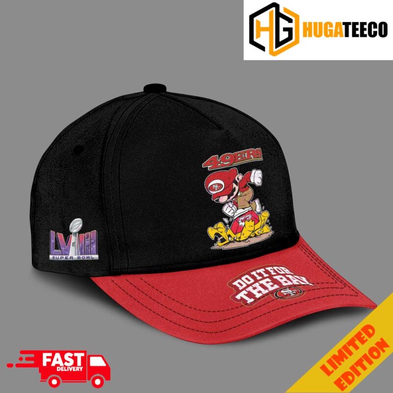 Mario San Francisco 49ers Stomps On Kansas City Chiefs Super Bowl LVIII Do It For The Bay Classic Cap Hat Snapback Merchandise.jpeg