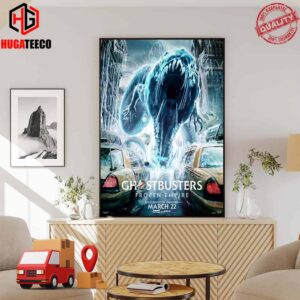 Mark Your Calendar Exclusive Theatrical Premiere of Ghostbusters Frozen Empire March 22 2024 Poster Canvas