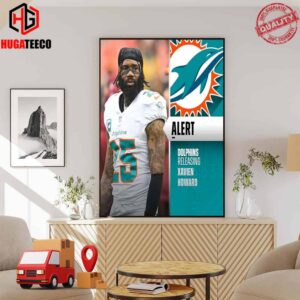 Miami Dolphins Announcing The Release Of Xavien Howard From The Team Poster Canvas