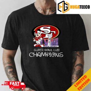 Mickey Mouse x San Francisco 49ers Super Bowl LVIII 2023-2024 Champions NFL Playoffs Merchandise T-Shirt