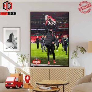 Moments Of Victory Liverpool FC Under The Guidance Of Coach Jurgen Klopp Celebrates The Carabao Cup Poster Canvas