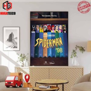 New Episodes New Era Marvel Animation Spider-Man ’98 VHS Poster Disney Plus Poster Canvas