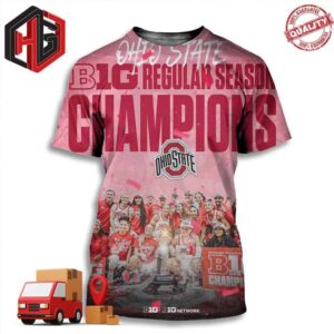 Ohio State Buckeyes Football Big Regular Season Champions Big Ten Women’s Basketball Unisex 3D T-Shirt