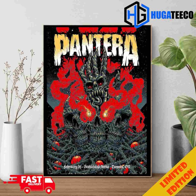 Pantera At Centre Videotron Quebec City February 27th 2024 Poster Canvas