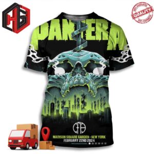 Pantera At Madison Square Garden New York February 22nd 2024  3D T-Shirt