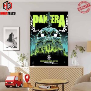 Pantera At Madison Square Garden New York February 22nd 2024 Poster Canvas