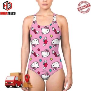 Pink Color Hello Kitty Cute Swimsuit Summer Collections 2024