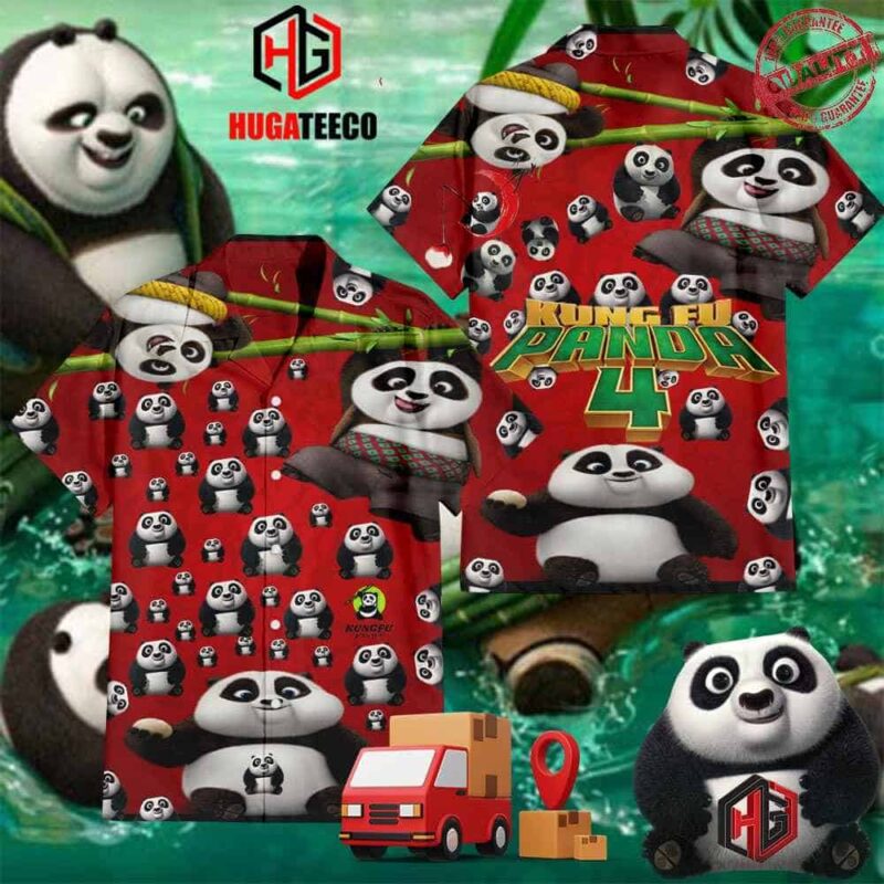 Hawaiian Kung Fu Panda 4 Po Kid Shirt By Vii Acer – Unique Kids Aloha Fashion
