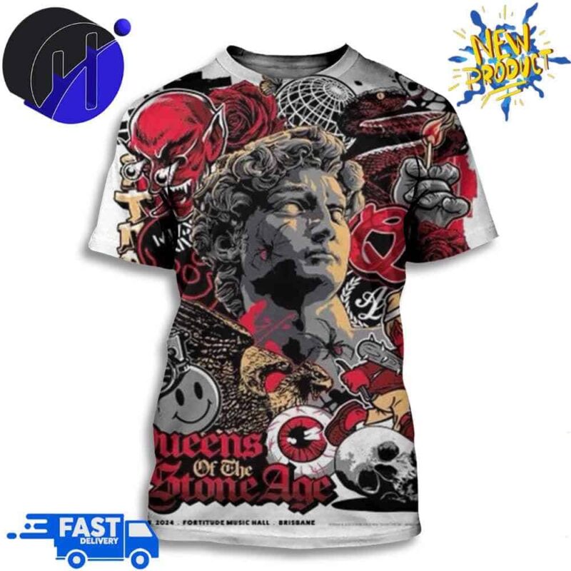 Queens Of The Stone Age 25th February At The Fortitude Music Hall 3D T-Shirt