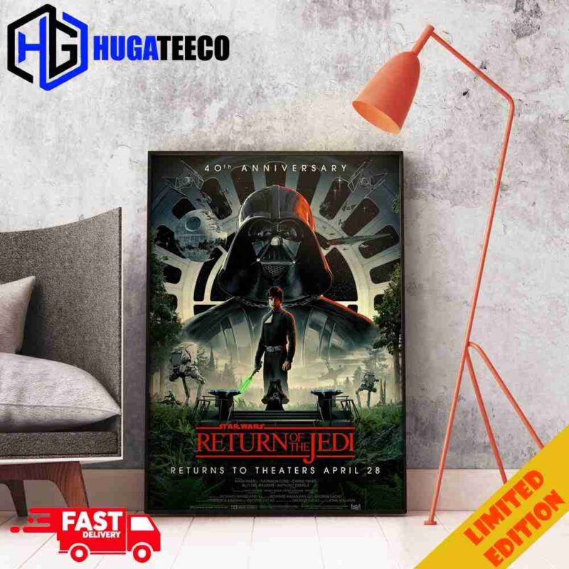 Return Of The Jedi 40th Anniversary Returs To Theathers April 28 Canvas Poster