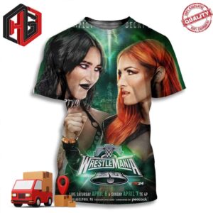Rhea Ripley And Becky Lynch WWE Women’s World Champion Wrestle Mania 3D T-Shirt