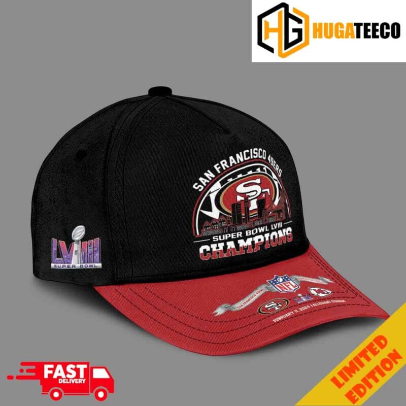 San Francisco 49ers Defeats Kansas City Chiefs Become Super Bowl LVIII Champions On Feb 11 2024 At Allegiant Stadium Skyline City Style Classic Cap Hat Snapback Merchandise