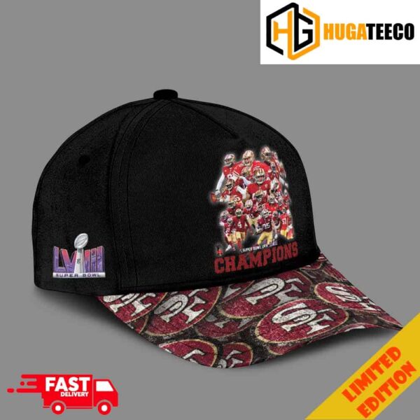 San Francisco 49ers Super Bowl LVIII Champions Team Members Classic Cap Hat Snapback Merchandise