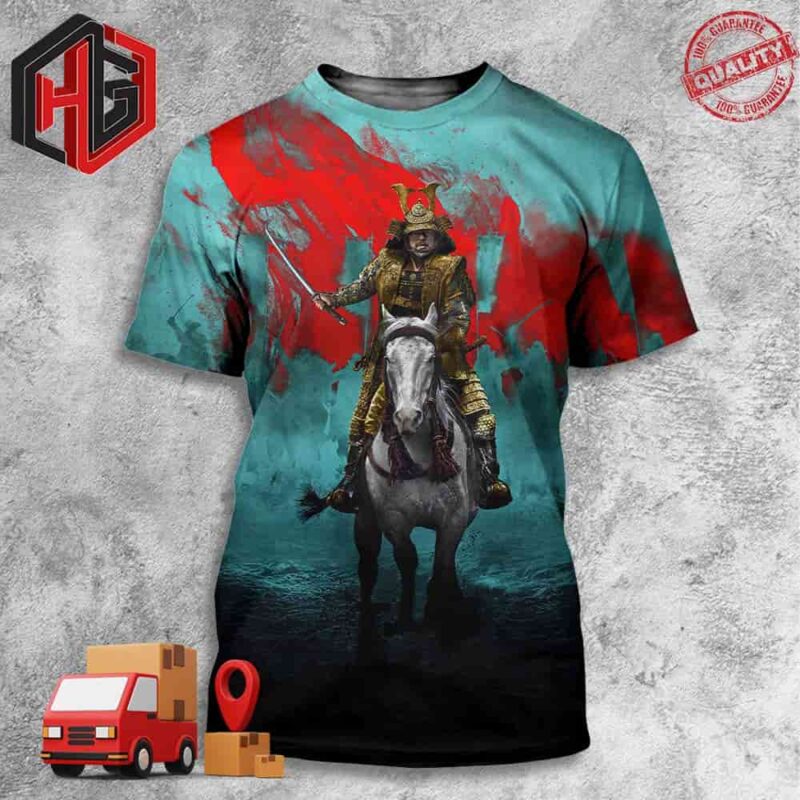 Shogun 4K UHD High-res Textless Poster With Hiroyuki Sanada 3D T-Shirt