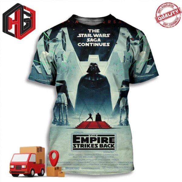 Stunning Poster Collection For Star Wars 40th Anniversaries By Matt Ferguson – The Star Wars Saga Continues  3D T-Shirt