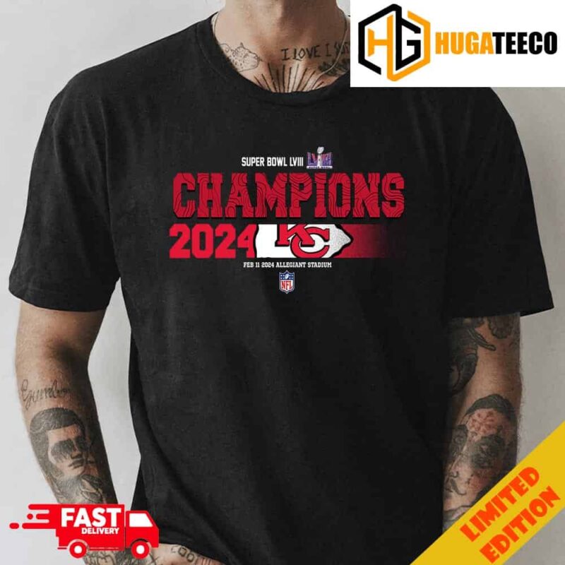 Super Bowl LVIII 2023-2024 Is Kansas City Chiefs NFL Playoffs Merchandise Logo T-Shirt