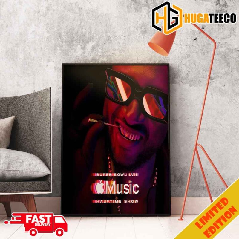 Super Bowl LVIII Apple Music Halftime Show 2024 At Las Vegas With Usher Limited Edition Home Decor Poster Canvas