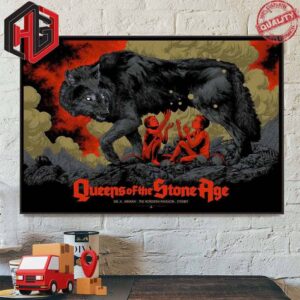 Sydney Night One The Hordern Pavilion Sydney 21 February 2024 Queens Of The Stone Age By Ken Taylor The End Is Nero Home Decor Poster Canvas