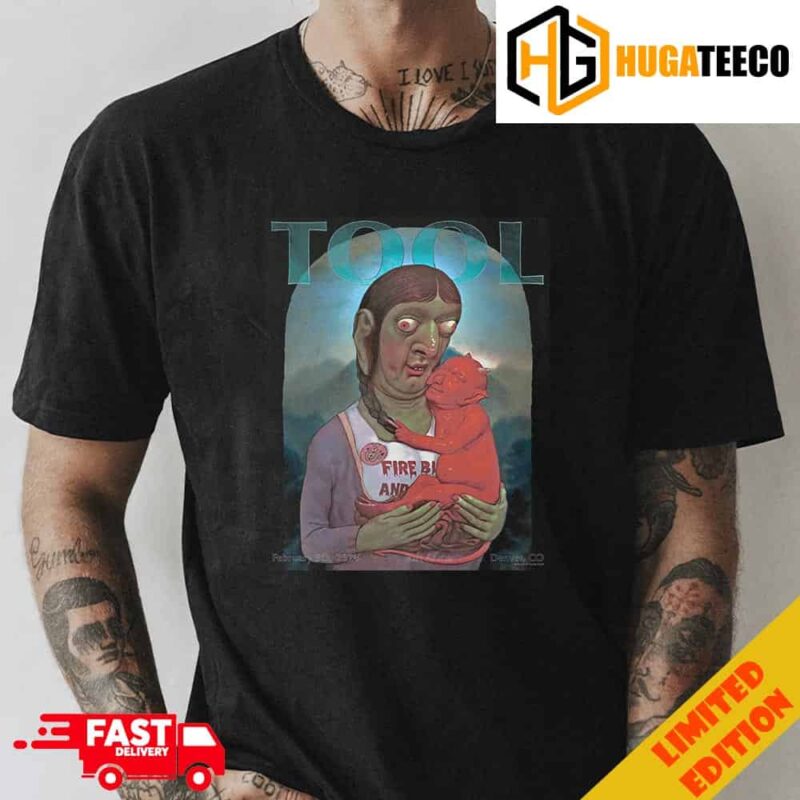 TOOL effing TOOL Denver CO Tonight At Ball Arena Denver With Behold The Elder Tonight’s Limited Merch Poster February 5th 2024 Unique T-Shirt
