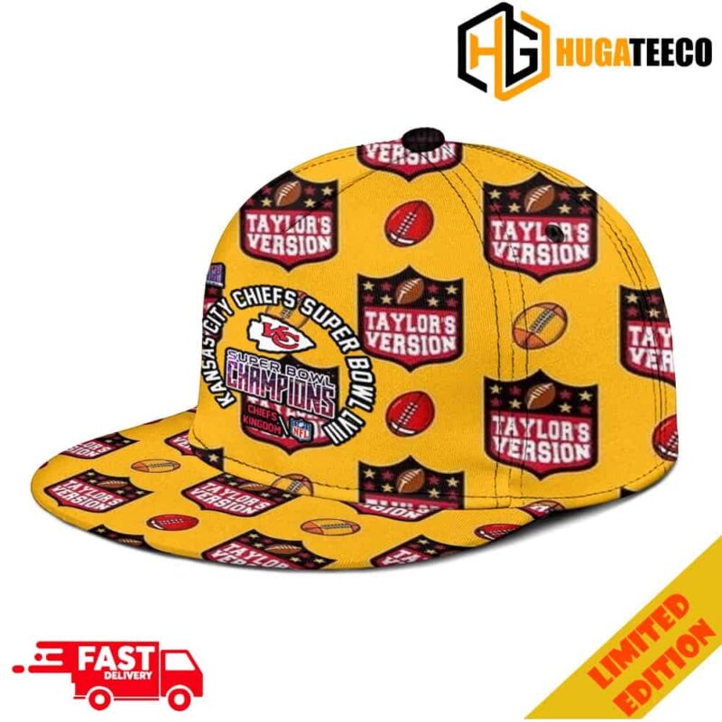 Taylor’s Version Kansas City Chiefs Super Bowl LVIII Season 2023-2024 Logo Champions Classic Hat-Cap Snapback