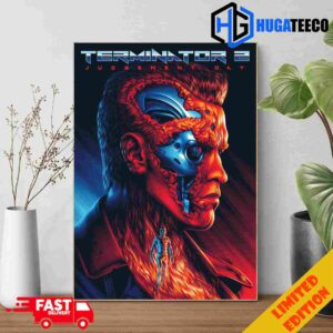 Terminator 2 Judgement Day Art Painted By Alekseyrico Poster Canvas