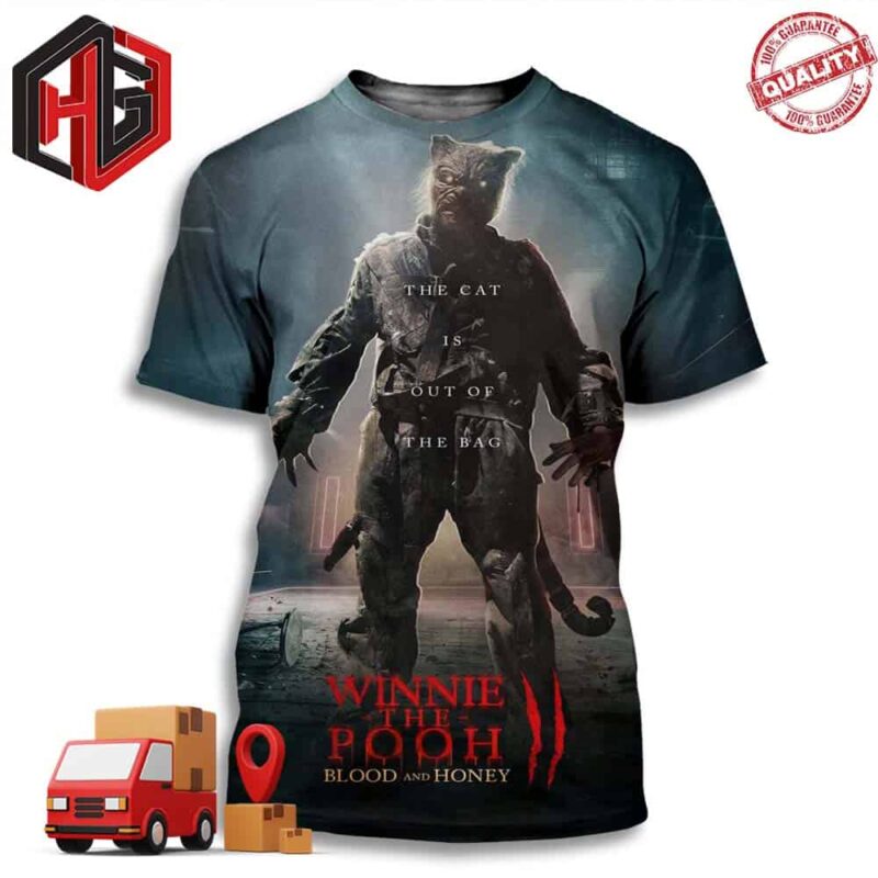 The First Character Tigger Blood And Honey 2 The Cat Is Out Of The Bag Releasing In Theaters This March  3D T-Shirt