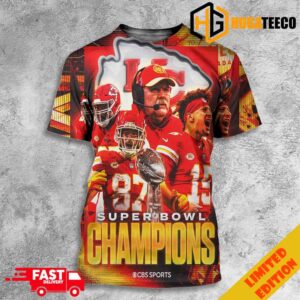 The Kansas City Chiefs Are Back To Back Champions Super Bowl LVIII 2023-2024 NFL Playoffs 3D T-Shirt