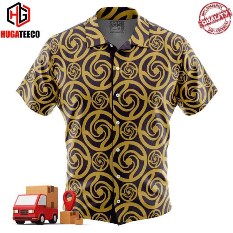 Tokyo Metropolitan Jujutsu Tech Badge Jujutsu Kaisen Button Up Hawaiian Shirt
