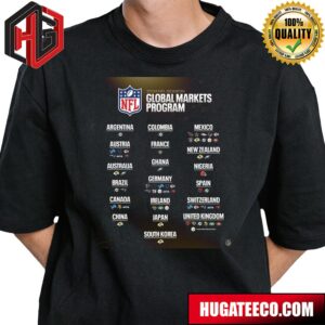 19 International Markets In Global Markets Program 2024 NFL Season T-Shirt