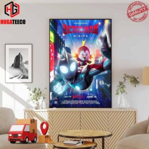 A Netflix Film Ultraman Rising Releasing June 14 On Netflix Poster Canvas