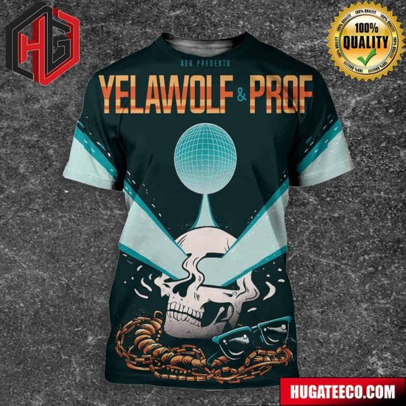 AEG Presents Yelawolf And Prof July 12 2024 Mission Ballroom Denver CO Poster By Fralvez 3D T-Shirt